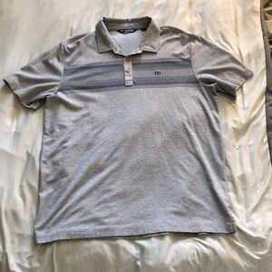 Travis Mathew Light Gray Polo Shirt